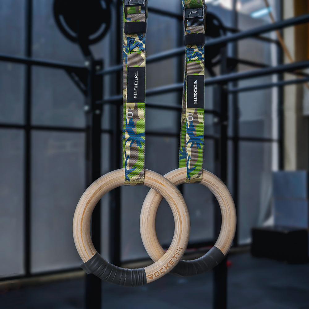 Rocketfit® Anillos de Gimnasia Premium 32mm